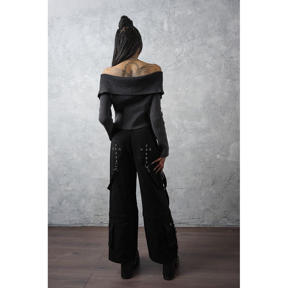 Banned - Dropzone Wide leg trousers - Black